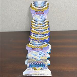 Silver Tempest Sleeved Boosters Lot Of 10 -  Pokémon TCG